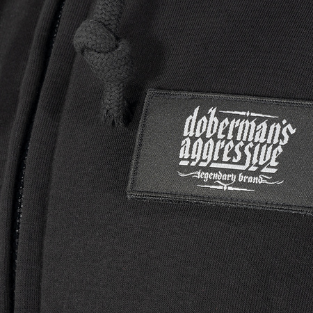 Bluza z kapturem zapinana na zamek Dobermans Classic Logo
