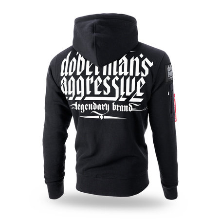 Bluza z kapturem zapinana na zamek Dobermans Classic Logo