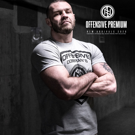 DOBERMAN’S OFFENSIVE SHIELD BOXER SHIRT