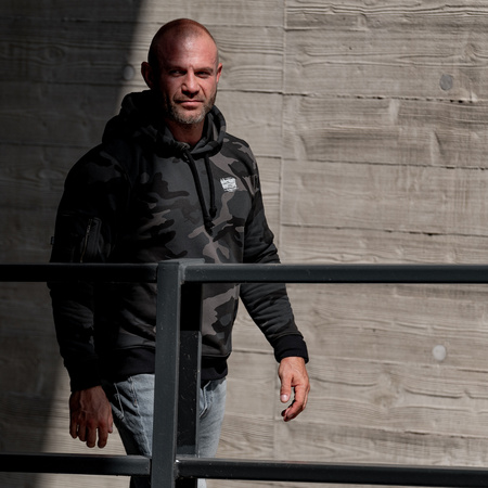 Basic Logo kangaroo hoodie