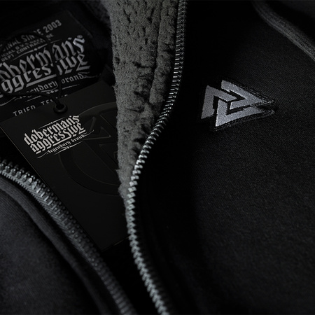 VALKNUT ZIPPED SHEEPSKIN HOODIE