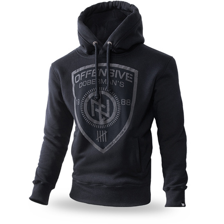 DOBERMAN’S OFFENSIVE SHIELD KANGAROO SWEATSHIRT