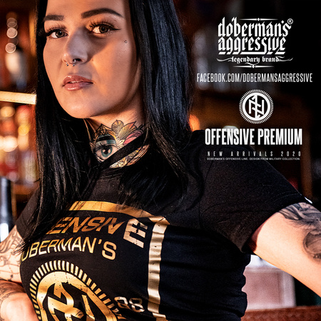 OFFENSIVE GOLD SHIELD T-SHIRT