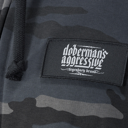 Bluza z kapturem zapinana na zamek Dobermans Classic Logo