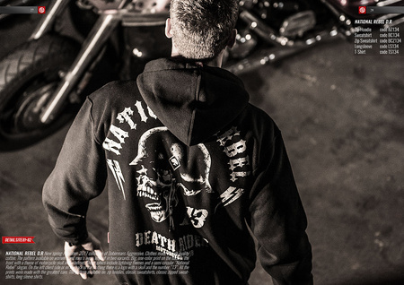 NATIONAL REBEL D.R CLASSIC ZIPPED SWEATSHIRT