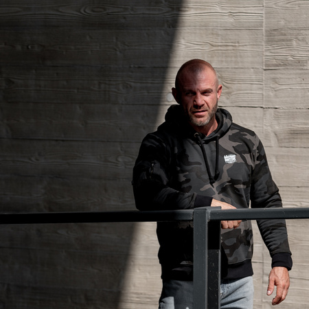 Basic Logo kangaroo hoodie