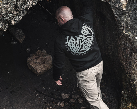 Classic North Valknut sweatshirt.