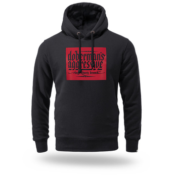 Bluza kangurka Rubber Logo Red